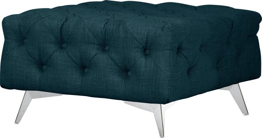 Leonique Hocker Glynis luxueuze capitonnage moderne chesterfield look kleur van de poten ter keuze