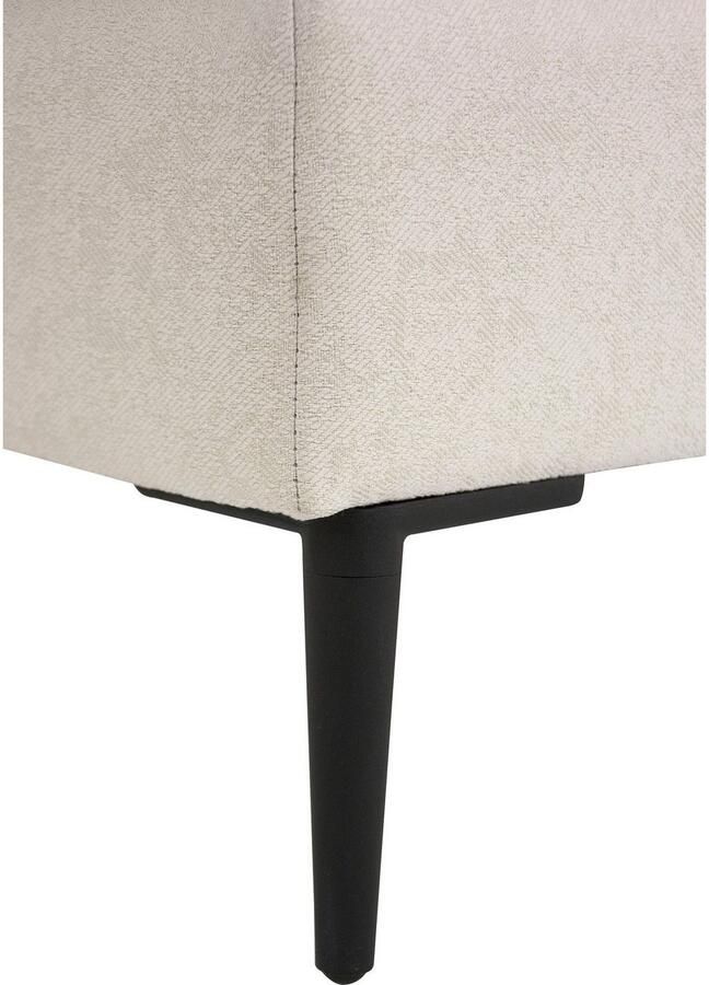 Leonique 3-zitsbank Light inclusief losse sierkussens met smalle armleuningen en telescooppoten - Foto 2