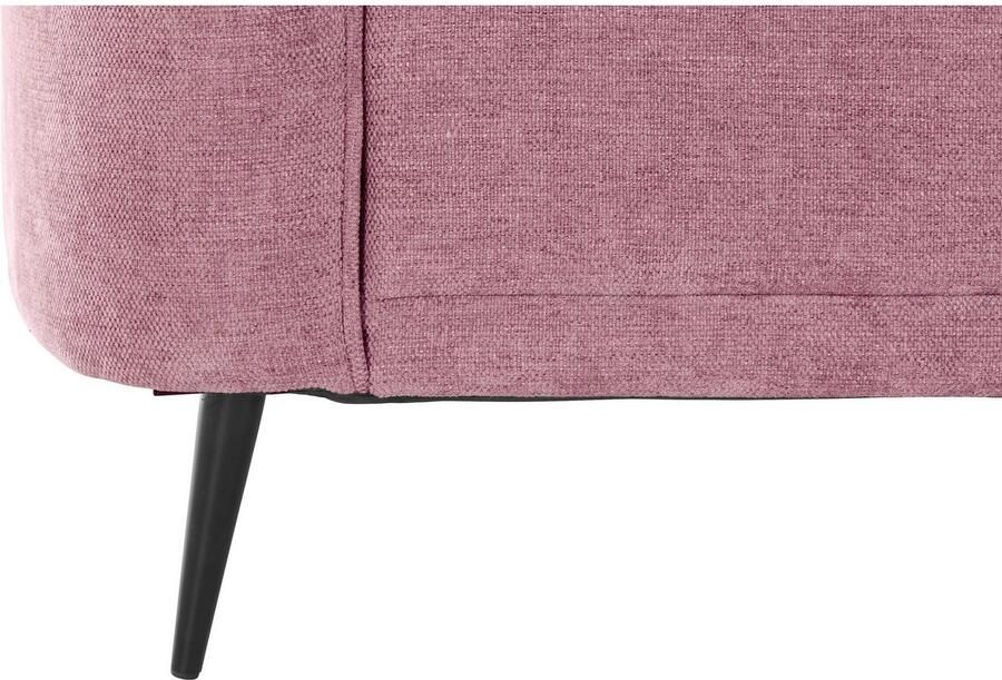 Leonique 3-zitsbank Ashly in 3 overtrekvarianten bouclé fluwelige look en zachte structuurstof. - Foto 2