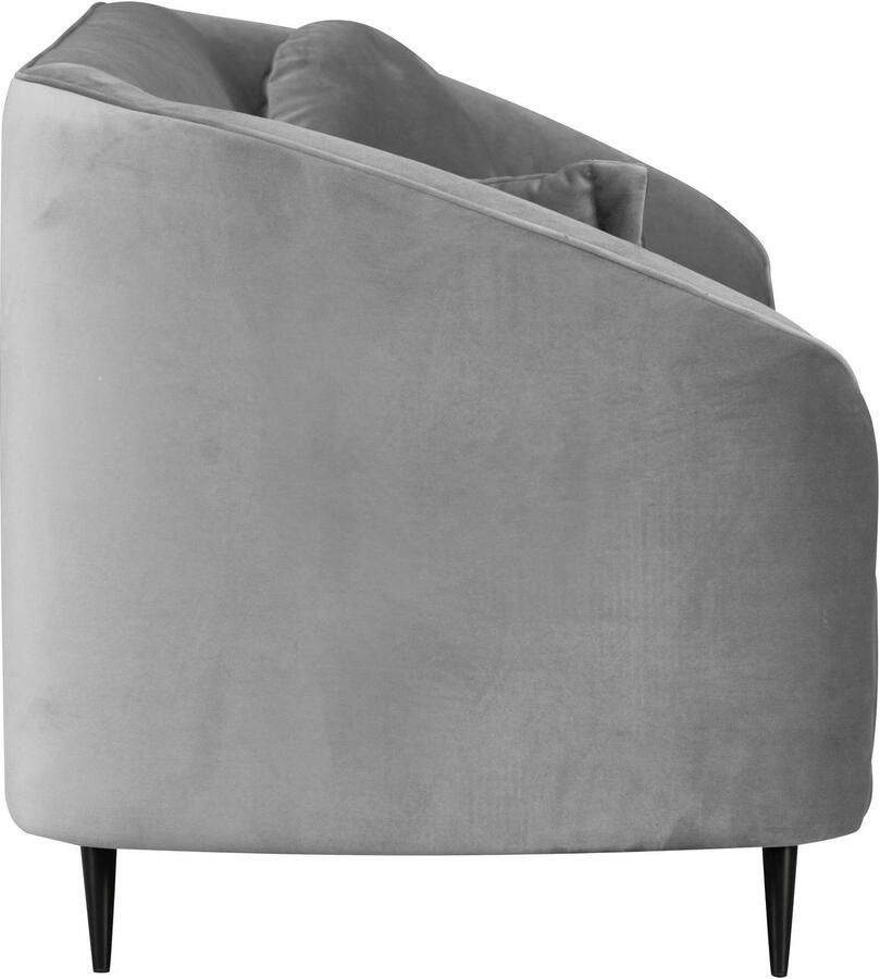 Leonique 3-zitsbank Ashly in 3 overtrekvarianten bouclé fluwelige look en zachte structuurstof.