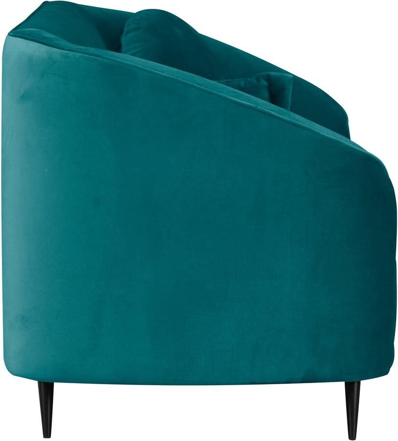 Leonique 3-zitsbank Ashly in 3 overtrekvarianten bouclé fluwelige look en zachte structuurstof.