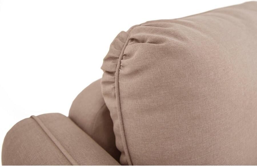 Leonique 3-zitsbank Skidi met losse rugkussens en opstaande naad boven op de armleuning - Foto 3