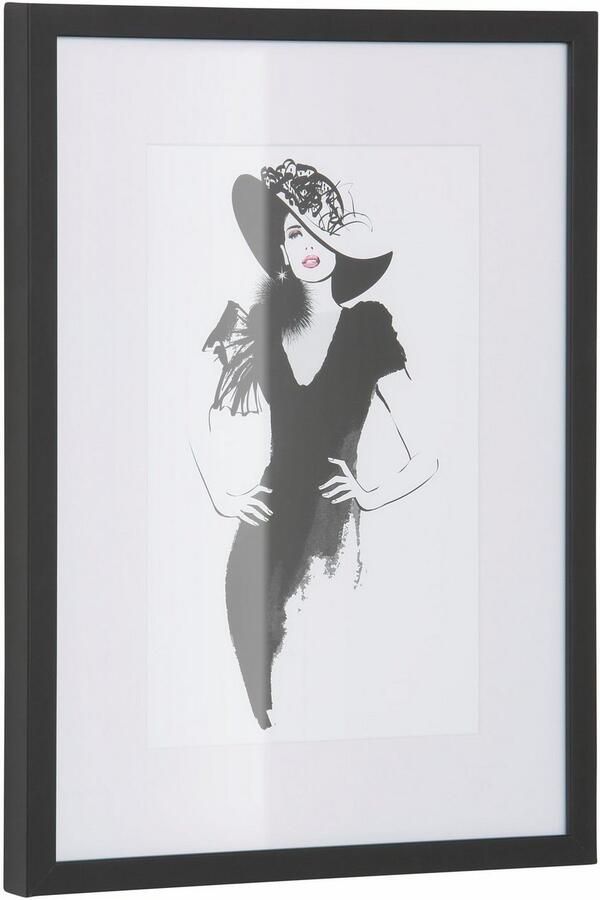 Leonique Artprint met lijst Skizze Hollywood HD premium posterdruk incl. houten lijst - Foto 12