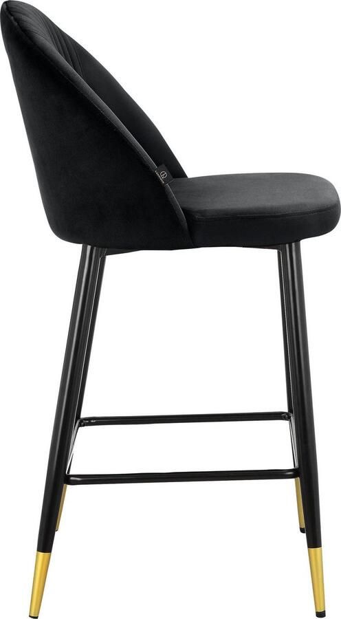 Leonique Bistrostoel Embrosse met zacht verdikte zitting en rugleuning in mooie veloursstof zithoogte 65 cm - Foto 6