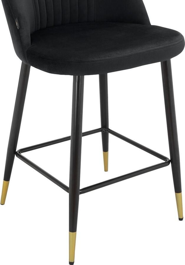 Leonique Bistrostoel Embrosse met zacht verdikte zitting en rugleuning in mooie veloursstof zithoogte 65 cm - Foto 4