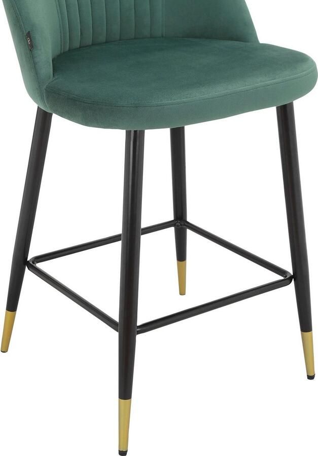 Leonique Bistrostoel Embrosse met zacht verdikte zitting en rugleuning in mooie veloursstof zithoogte 65 cm - Foto 4
