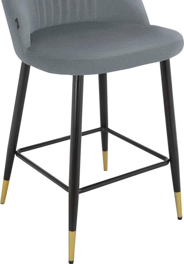 Leonique Bistrostoel Embrosse met zacht verdikte zitting en rugleuning in mooie veloursstof zithoogte 65 cm - Foto 4