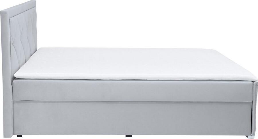 Leonique Boxspring Alfie bestseller! Inclusief bedlade & topper Optioneel met knoopstiksels of strassstenen H2 H3 en H4 verkrijgbaar - Foto 11