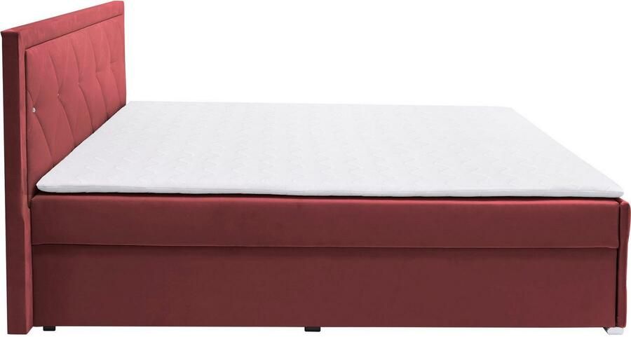 Leonique Boxspring Alfie bestseller! Inclusief bedlade & topper Optioneel met knoopstiksels of strassstenen H2 H3 en H4 verkrijgbaar - Foto 9