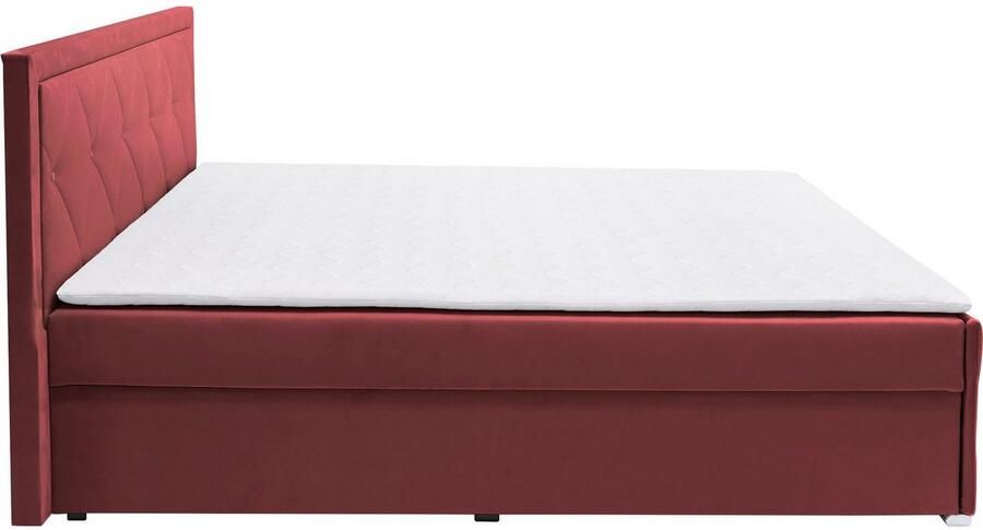 Leonique Boxspring Alfie bestseller! Inclusief bedlade & topper Optioneel met knoopstiksels of strassstenen H2 H3 en H4 verkrijgbaar - Foto 9