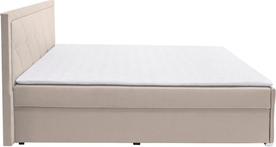 Leonique Boxspring Alfie bestseller! Inclusief bedlade & topper Optioneel met knoopstiksels of strassstenen H2 H3 en H4 verkrijgbaar - Foto 10