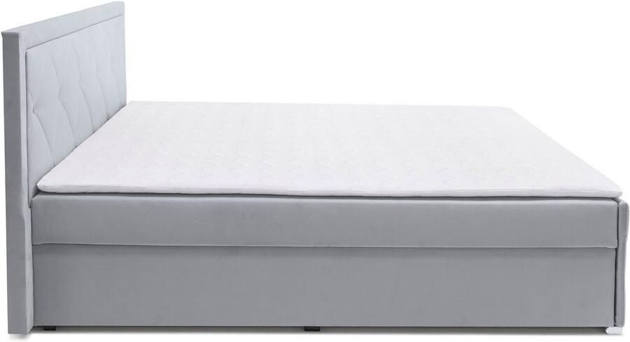 Leonique Boxspring Alfie bestseller! Inclusief bedlade & topper Optioneel met knoopstiksels of strassstenen H2 H3 en H4 verkrijgbaar - Foto 14