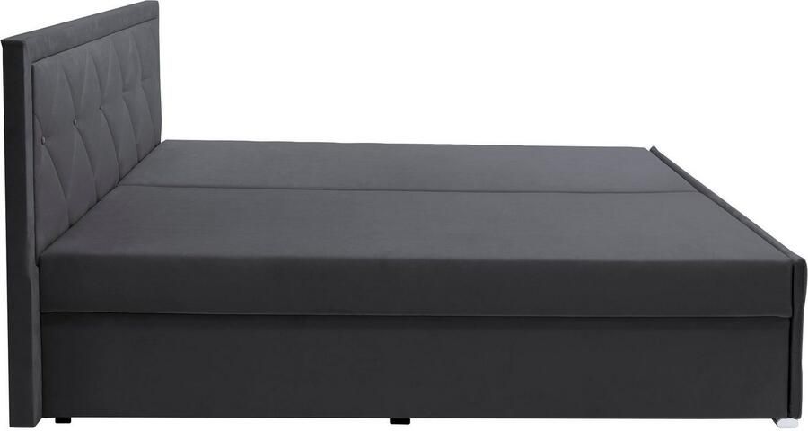 Leonique Boxspring Alfie bestseller! Inclusief bedlade & topper Optioneel met knoopstiksels of strassstenen H2 H3 en H4 verkrijgbaar - Foto 10
