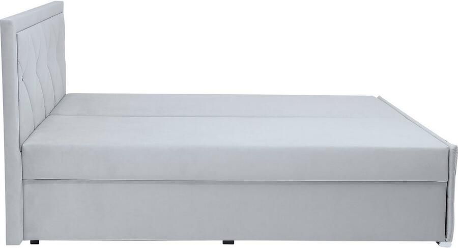 Leonique Boxspring Alfie bestseller! Inclusief bedlade & topper Optioneel met knoopstiksels of strassstenen H2 H3 en H4 verkrijgbaar - Foto 12