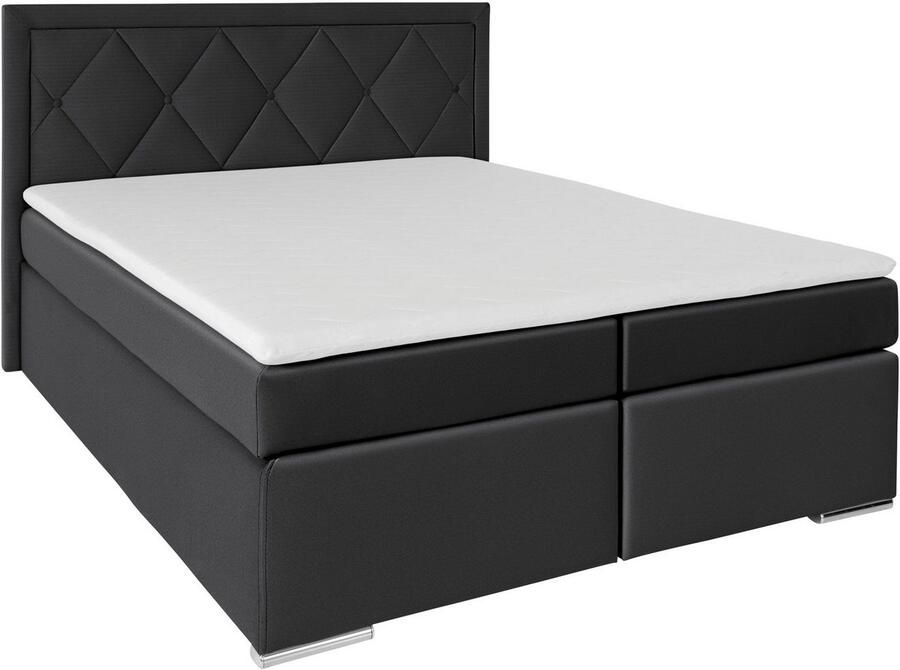 Leonique Boxspring Alfie bestseller optioneel met bedlade met capitonnage in het hoofdbord h2 h3 en h4 ter keuze - Foto 8