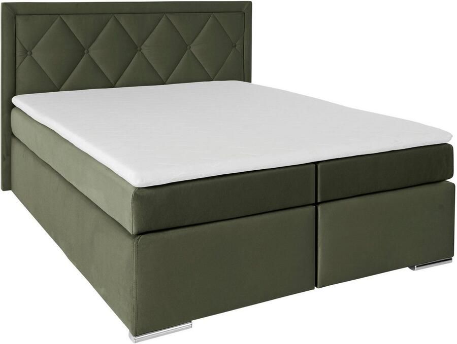 Leonique Boxspring Alfie bestseller optioneel met bedlade met capitonnage in het hoofdbord h2 h3 en h4 ter keuze - Foto 7