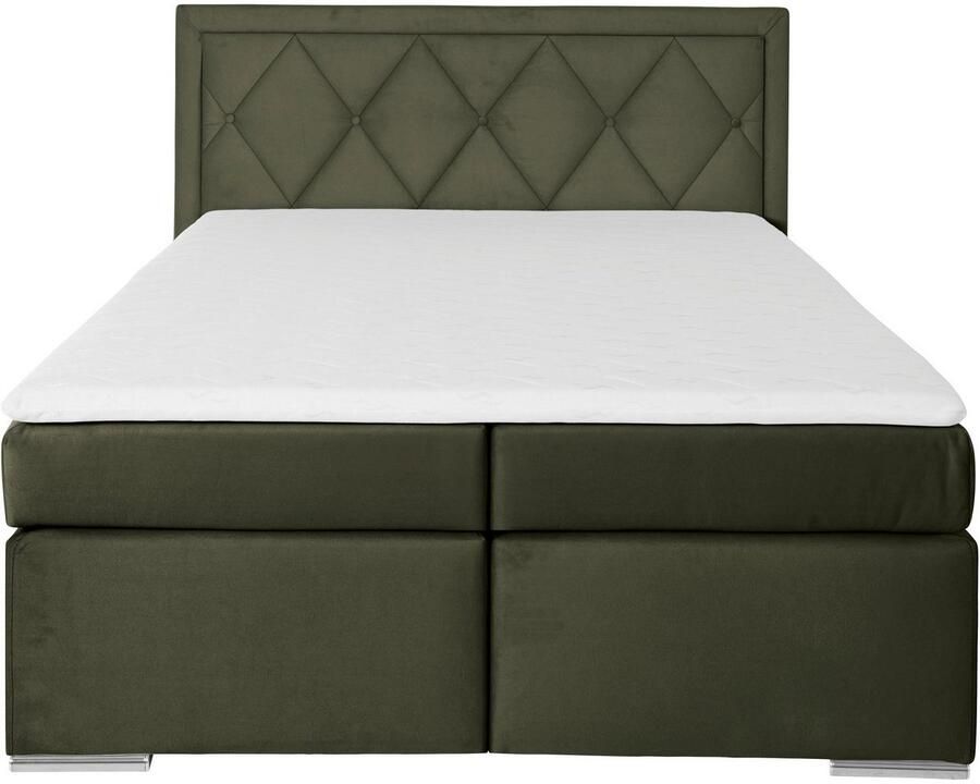 Leonique Boxspring Alfie bestseller optioneel met bedlade met capitonnage in het hoofdbord h2 h3 en h4 ter keuze - Foto 6