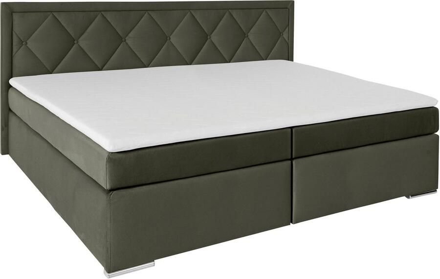 Leonique Boxspring Alfie bestseller optioneel met bedlade met capitonnage in het hoofdbord h2 h3 en h4 ter keuze - Foto 8