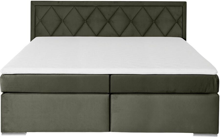 Leonique Boxspring Alfie bestseller optioneel met bedlade met capitonnage in het hoofdbord h2 h3 en h4 ter keuze - Foto 10