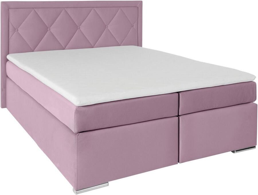 Leonique Boxspring Alfie bestseller optioneel met bedlade met capitonnage in het hoofdbord h2 h3 en h4 ter keuze - Foto 8