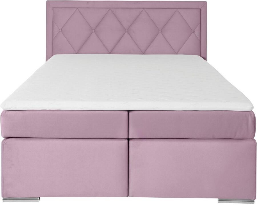 Leonique Boxspring Alfie bestseller optioneel met bedlade met capitonnage in het hoofdbord h2 h3 en h4 ter keuze - Foto 7
