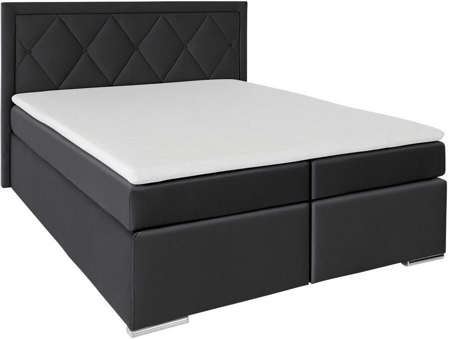 Leonique Boxspring Alfie bestseller optioneel met bedlade met capitonnage in het hoofdbord h2 h3 en h4 ter keuze - Foto 7