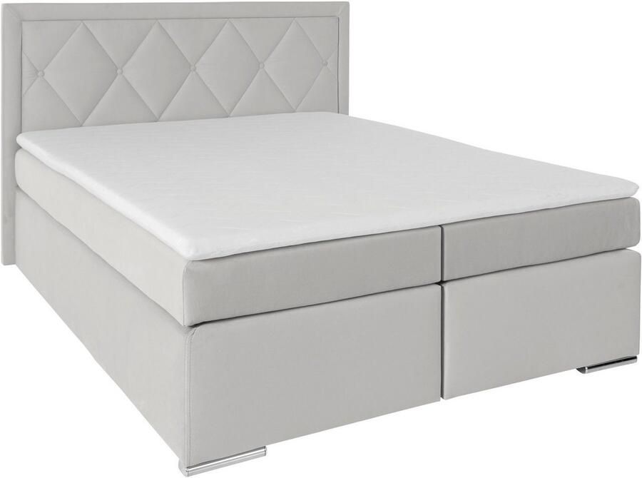 Leonique Boxspring Alfie bestseller optioneel met bedlade met capitonnage in het hoofdbord h2 h3 en h4 ter keuze - Foto 9