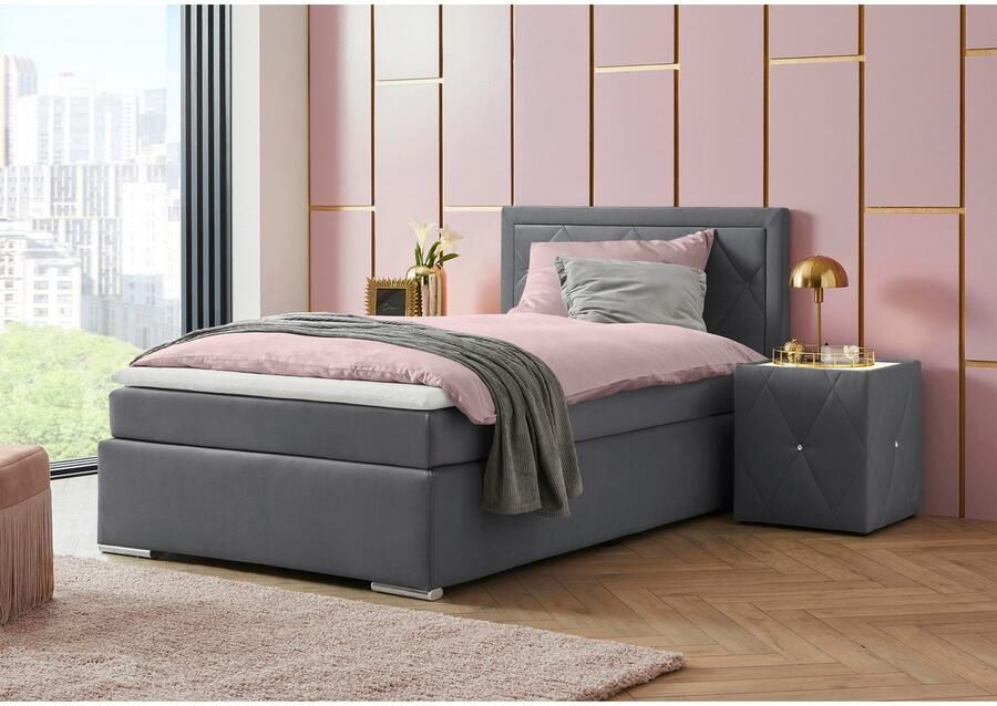 Leonique Boxspring Alfie bestseller optioneel met bedlade met capitonnage in het hoofdbord h2 h3 en h4 ter keuze - Foto 6