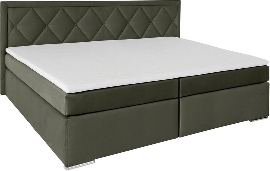 Leonique Boxspring Alfie bestseller optioneel met bedlade met capitonnage in het hoofdbord h2 h3 en h4 ter keuze - Foto 8