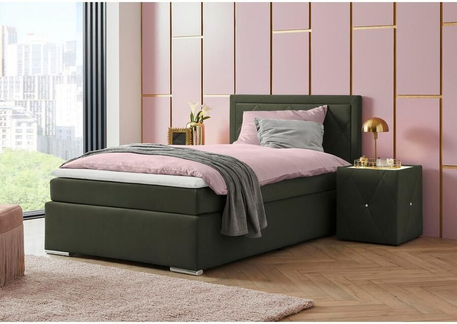Leonique Boxspring Alfie bestseller optioneel met bedlade met capitonnage in het hoofdbord h2 h3 en h4 ter keuze - Foto 6