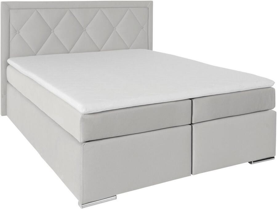 Leonique Boxspring Alfie bestseller optioneel met bedlade met capitonnage in het hoofdbord h2 h3 en h4 ter keuze - Foto 8