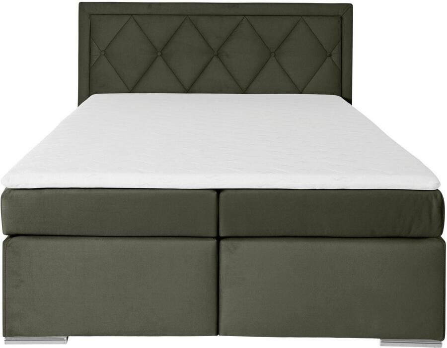 Leonique Boxspring Alfie bestseller optioneel met bedlade met capitonnage in het hoofdbord h2 h3 en h4 ter keuze - Foto 6