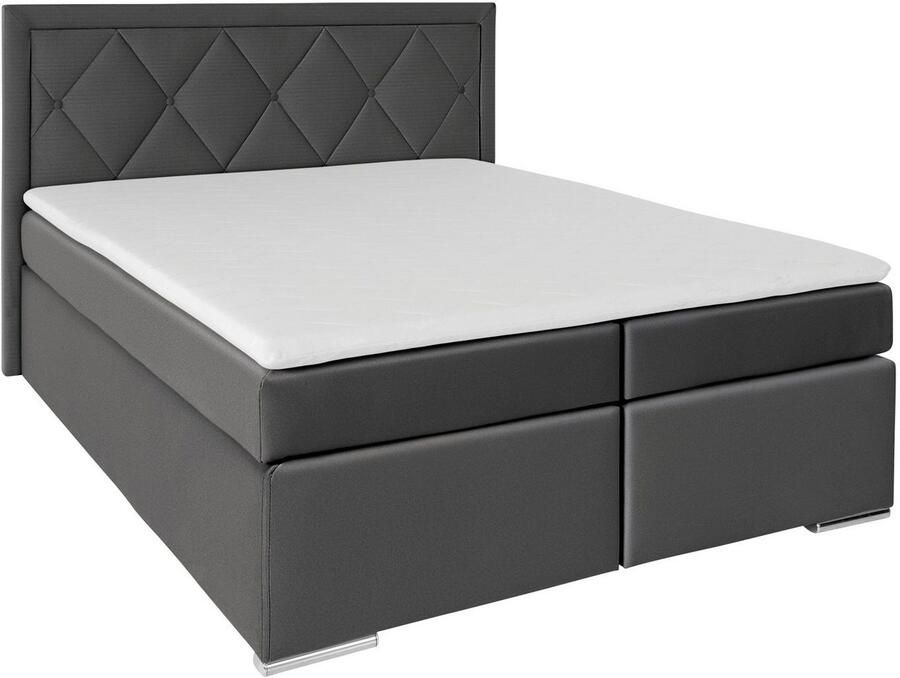 Leonique Boxspring Alfie bestseller optioneel met bedlade met capitonnage in het hoofdbord h2 h3 en h4 ter keuze - Foto 7