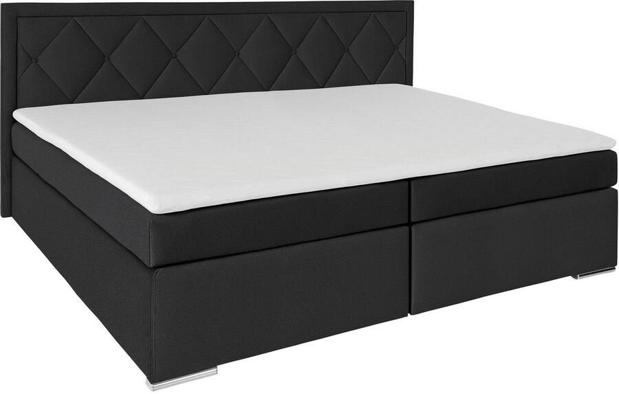 Leonique Boxspring Alfie bestseller optioneel met bedlade met capitonnage in het hoofdbord h2 h3 en h4 ter keuze - Foto 8