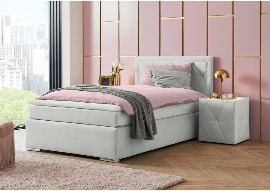 Leonique Boxspring Alfie bestseller optioneel met bedlade met capitonnage in het hoofdbord h2 h3 en h4 ter keuze - Foto 6