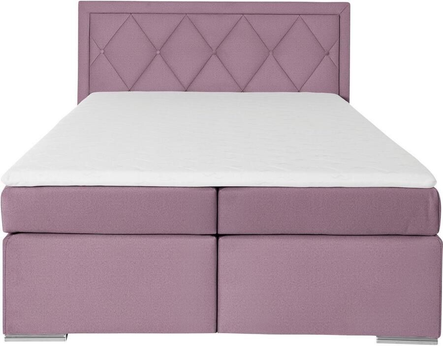 Leonique Boxspring Alfie bestseller optioneel met bedlade met capitonnage in het hoofdbord h2 h3 en h4 ter keuze - Foto 7