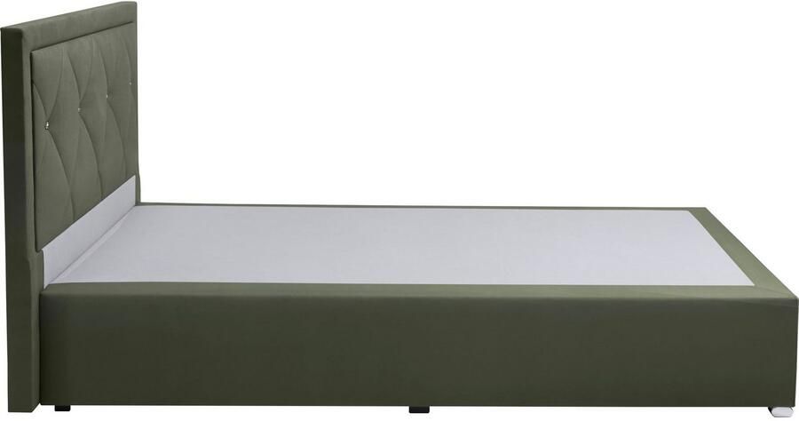 Leonique Boxspring Alfie bestseller optioneel met bedlade met strassteentjes in het hoofdbord h2 h3 en h4 ter keuze - Foto 6