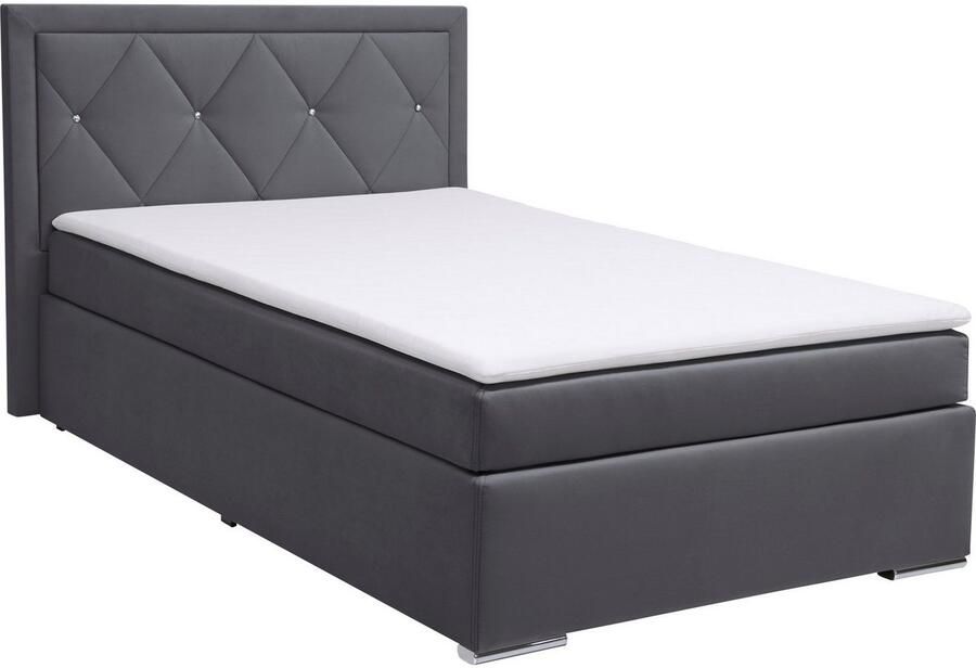 Leonique Boxspring Alfie bestseller optioneel met bedlade met strassteentjes in het hoofdbord h2 h3 en h4 ter keuze - Foto 8
