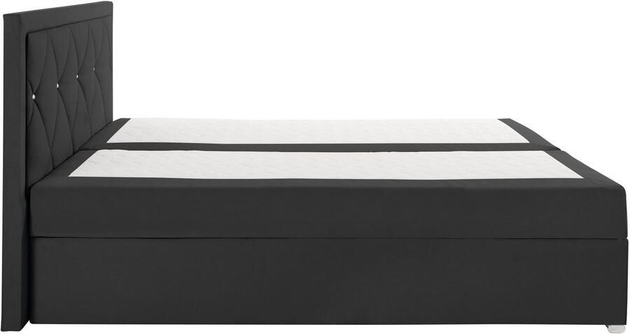 Leonique Boxspring Alfie bestseller optioneel met bedlade met strassteentjes in het hoofdbord h2 h3 en h4 ter keuze - Foto 11