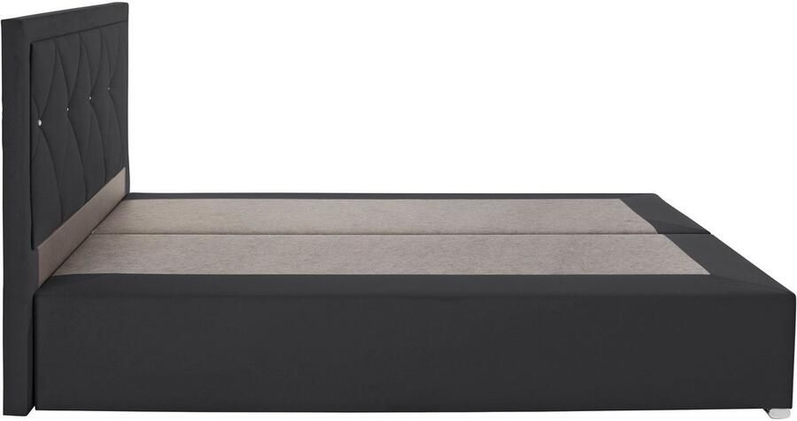Leonique Boxspring Alfie bestseller optioneel met bedlade met strassteentjes in het hoofdbord h2 h3 en h4 ter keuze - Foto 6