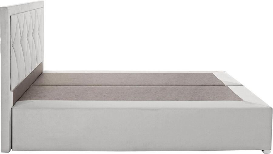 Leonique Boxspring Alfie bestseller optioneel met bedlade met strassteentjes in het hoofdbord h2 h3 en h4 ter keuze - Foto 6