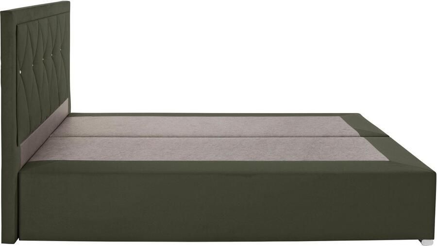 Leonique Boxspring Alfie bestseller optioneel met bedlade met strassteentjes in het hoofdbord h2 h3 en h4 ter keuze - Foto 5