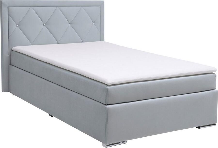 Leonique Boxspring Alfie bestseller optioneel met bedlade met strassteentjes in het hoofdbord h2 h3 en h4 ter keuze - Foto 3