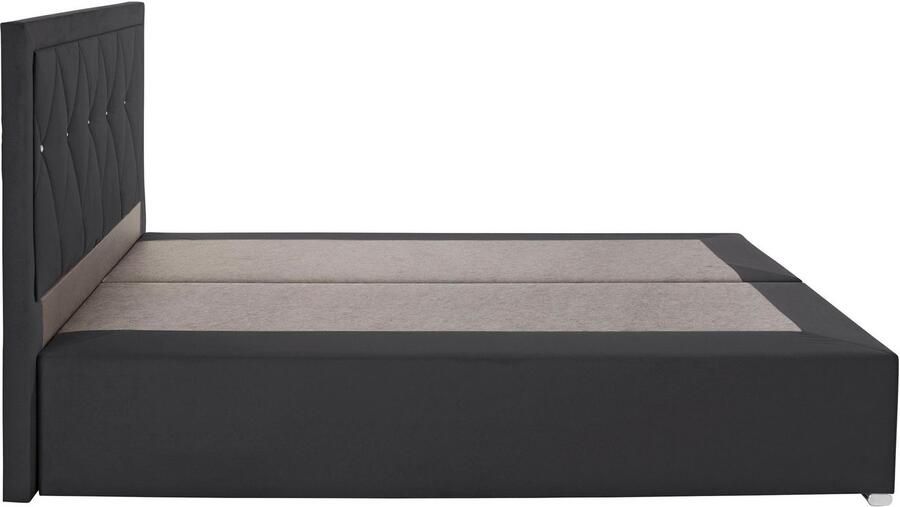 Leonique Boxspring Alfie bestseller optioneel met bedlade met strassteentjes in het hoofdbord h2 h3 en h4 ter keuze - Foto 6