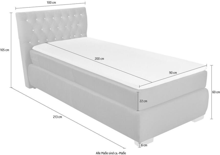 Leonique Boxspring Rumba Pocketveringsmatras in hardheid 3 in 4 breedten incl. topmatras - Foto 4