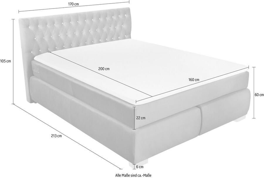 Leonique Boxspring Rumba Pocketveringsmatras in hardheid 3 in 4 breedten incl. topmatras - Foto 4
