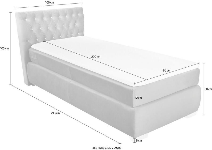 Leonique Boxspring Rumba Pocketveringsmatras in hardheid 3 in 4 breedten incl. topmatras - Foto 4