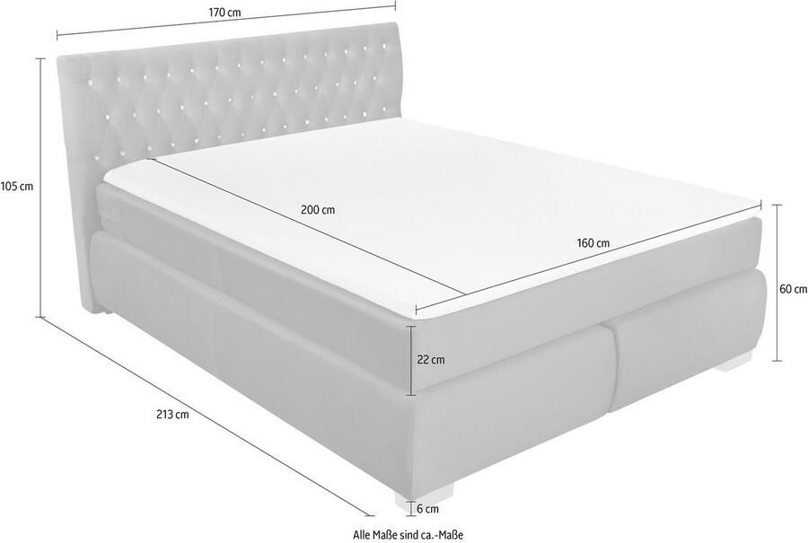 Leonique Boxspring Rumba Pocketveringsmatras in hardheid 3 in 4 breedten incl. topmatras - Foto 3