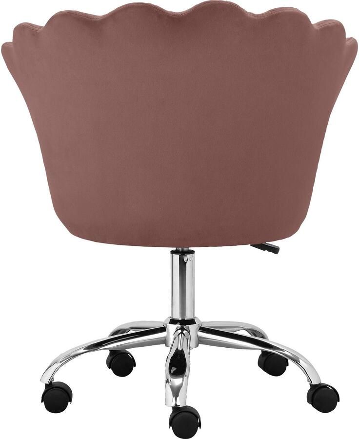 Leonique Bureaustoel Helleu Veloursstof met horizontale naden in hoogte verstelbaar 360° draaibaar (1 stuk) - Foto 4