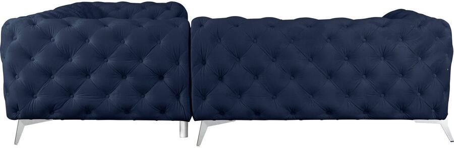 Home affaire Chesterfield-bank Amaury L-vorm Chesterfield-look bxd elk 262 cm kleur van de poten ter keuze - Foto 6
